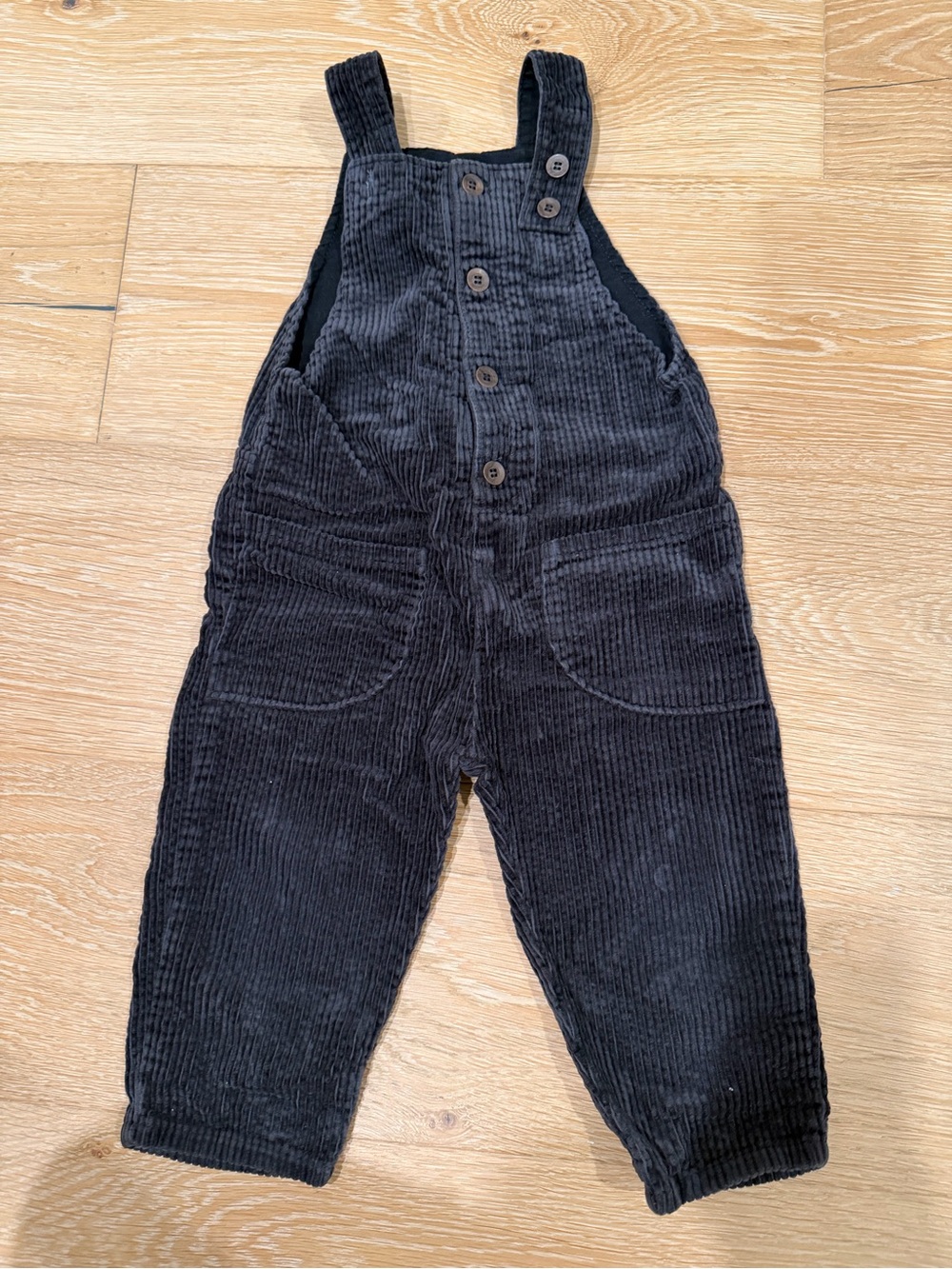 Zara black corduroy overall